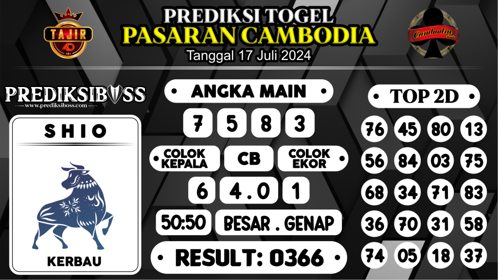 https://prediksibossbenk.com/prediksi-boss-togel-cambodia-rabu-17-juli-2024/