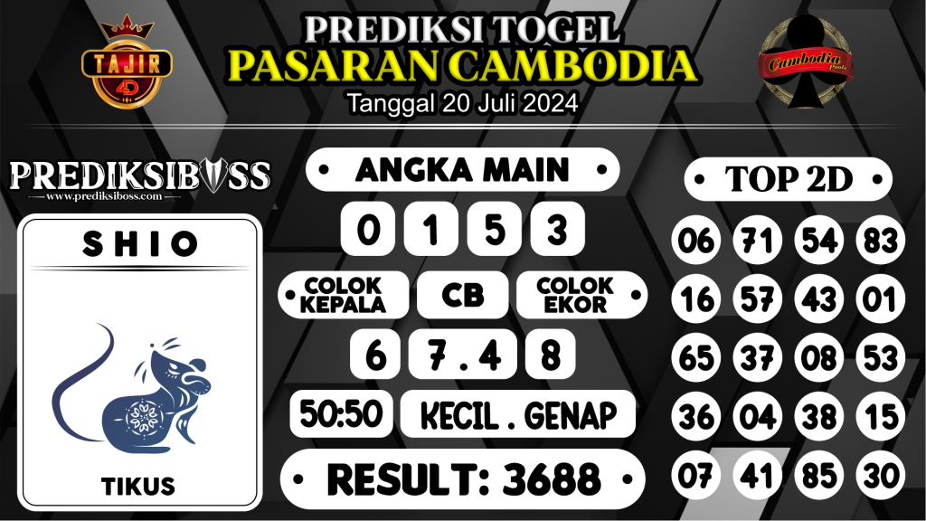 https://prediksibossbenk.com/prediksi-boss-togel-cambodia-sabtu-20-juli-2024/