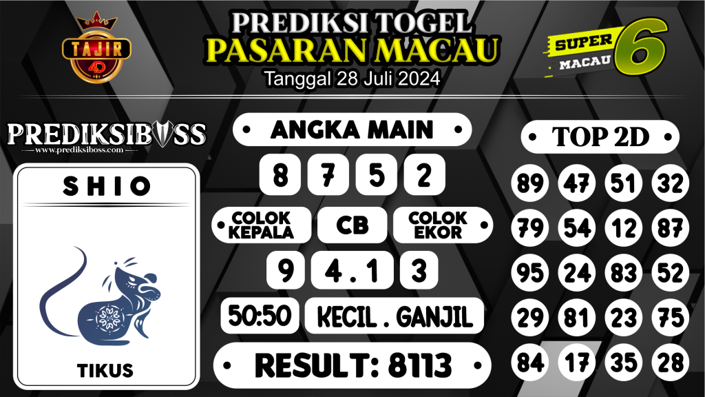 https://prediksibossbenk.com/prediksi-boss-togel-macau-minggu-28-juli-2024/