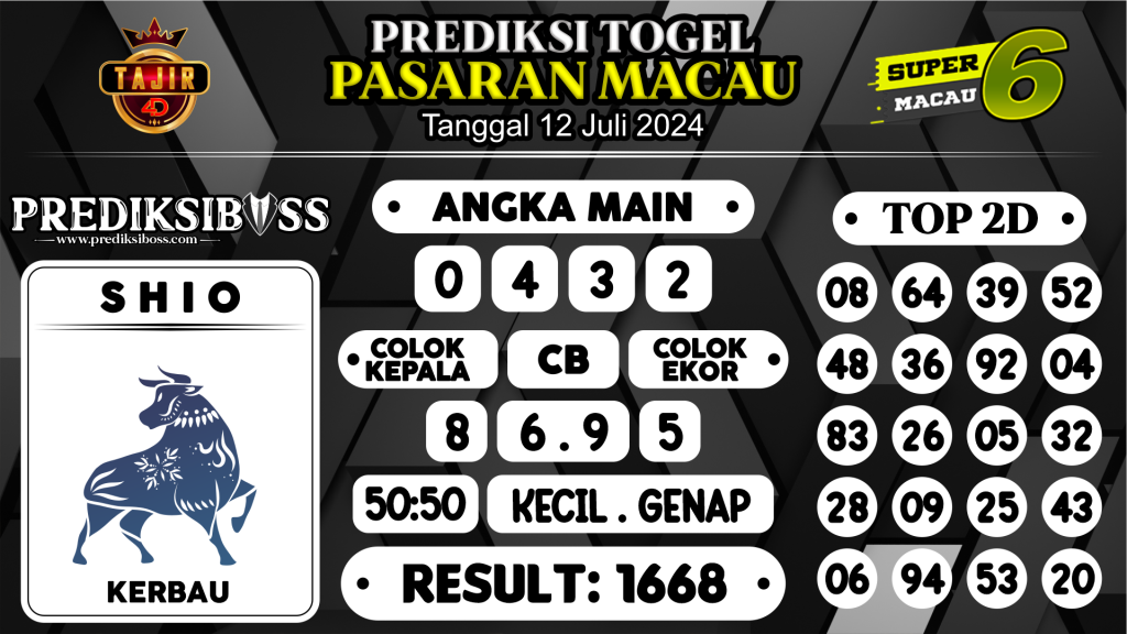 https://prediksibossbenk.com/prediksi-boss-togel-macau-jumat-12-juli-2024/