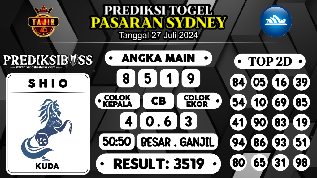 https://prediksibossbenk.com/prediksi-boss-togel-sidney-sabtu-27-juli-2024/