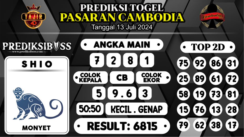 https://prediksibossbenk.com/prediksi-boss-togel-cambodia-sabtu-13-juli-2024/