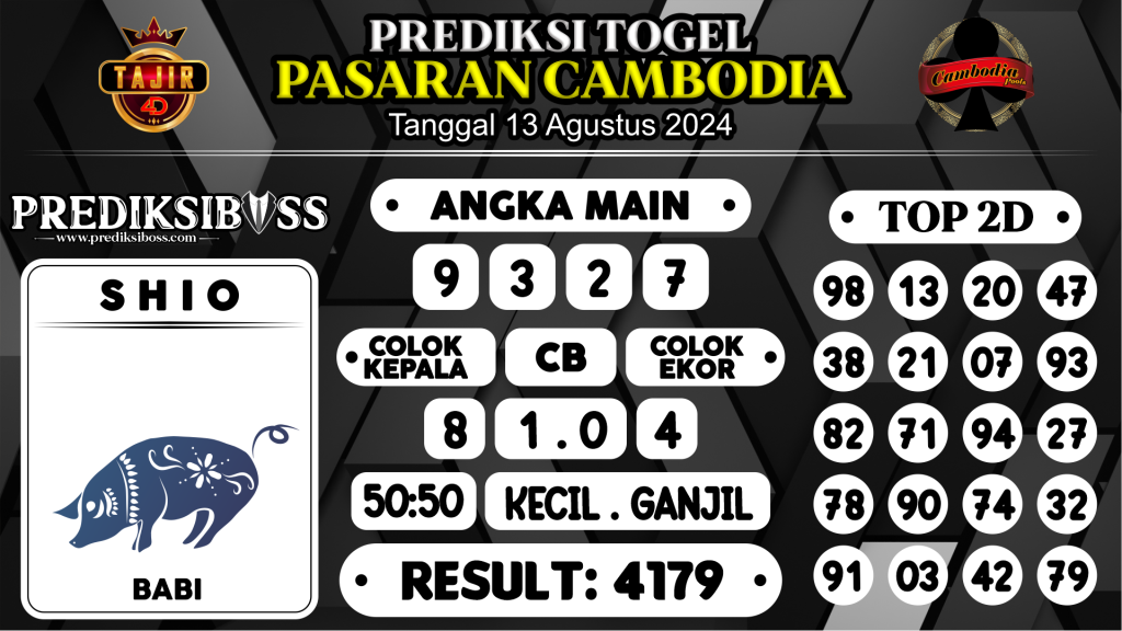 https://prediksibossbenk.com/prediksi-boss-togel-cambodia-selasa-13-agustus-2024/