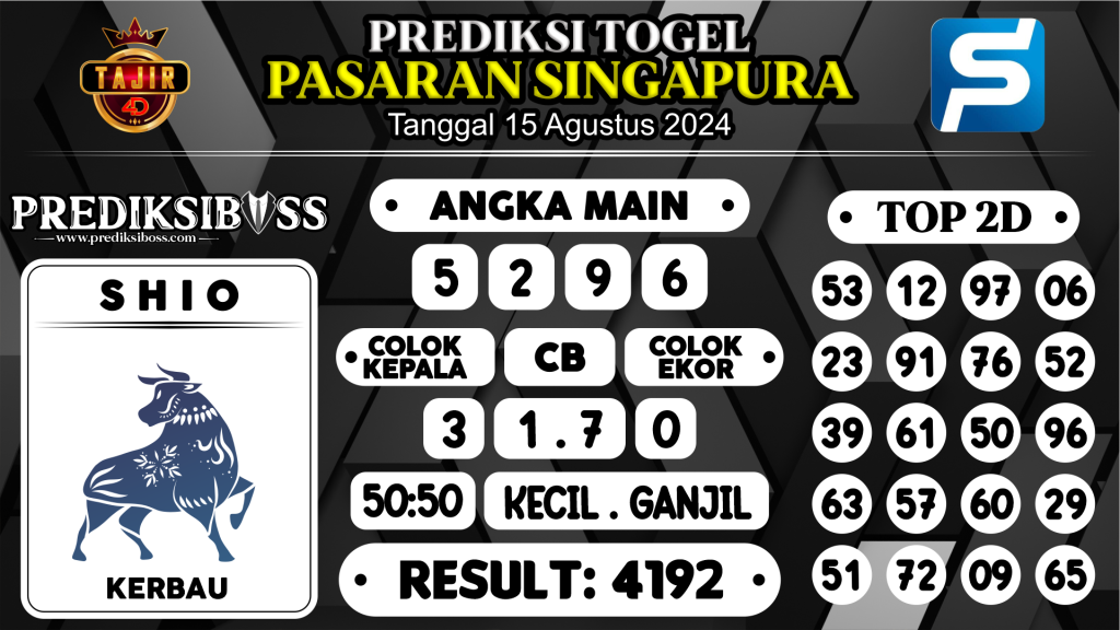 https://prediksibossbenk.com/prediksi-boss-togel-sgp-kamis-15-agustus-2024/