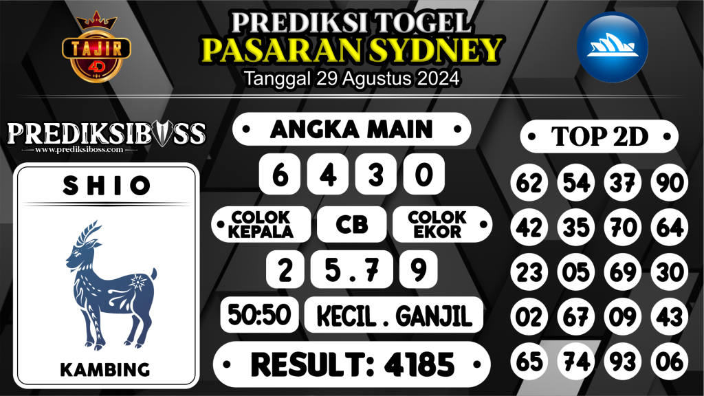 https://prediksibossbenk.com/prediksi-boss-togel-sidney-kamis-29-agustus-2024/